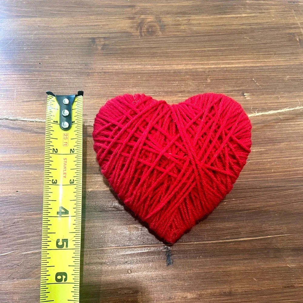 Vibrant Red Heart Garland